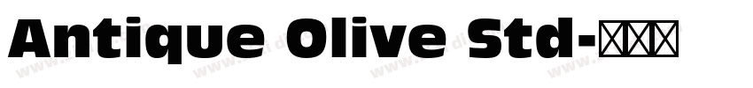 Antique Olive Std字体转换
